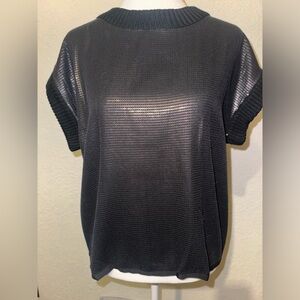 Flat sequin short sleeve boxy tee by Haute Hippie
